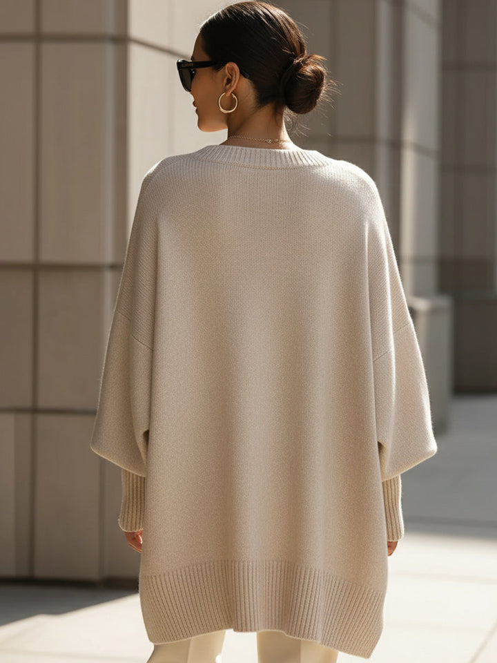 Elodie™ | Wool-Blend Oversized Jumper — Final Edit