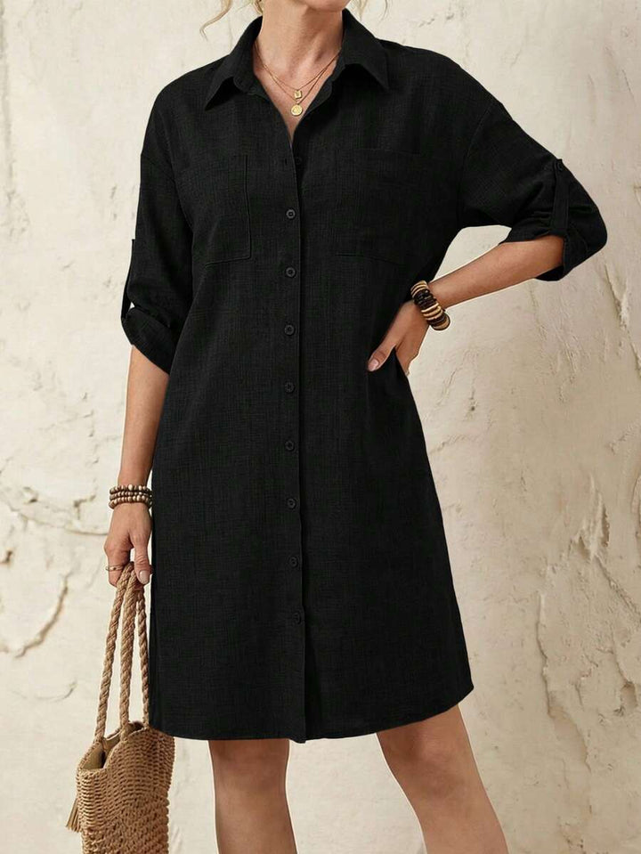 Amelia™ | Effortless Everyday Shirt Dress