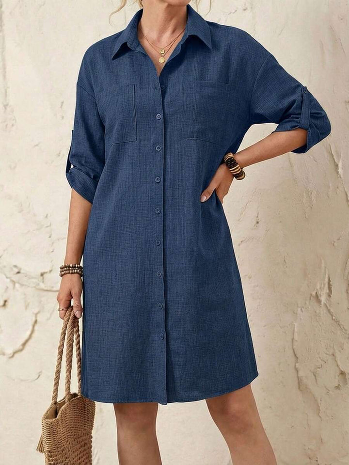 Amelia™ | Effortless Everyday Shirt Dress