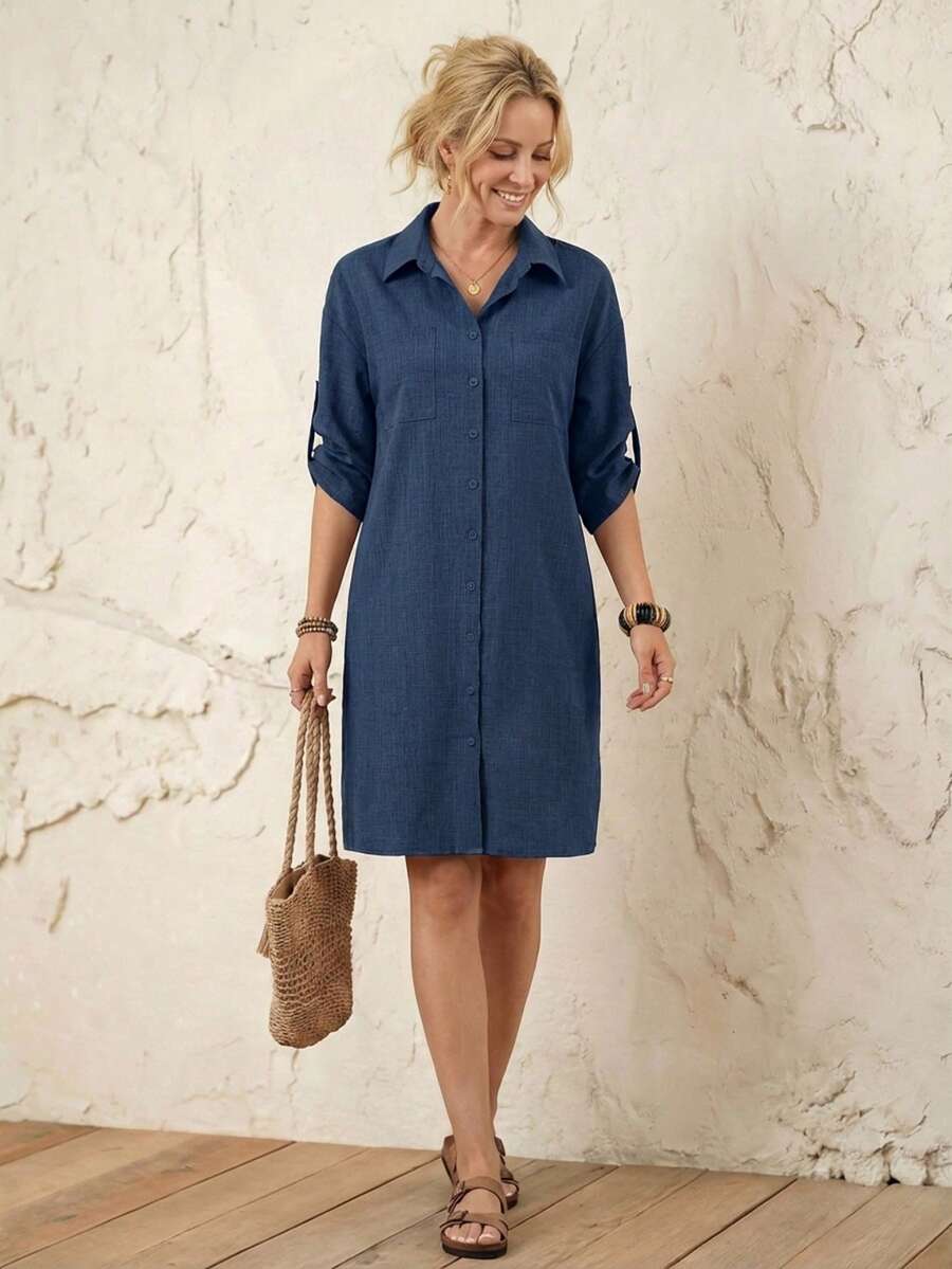 Amelia™ | Effortless Everyday Shirt Dress
