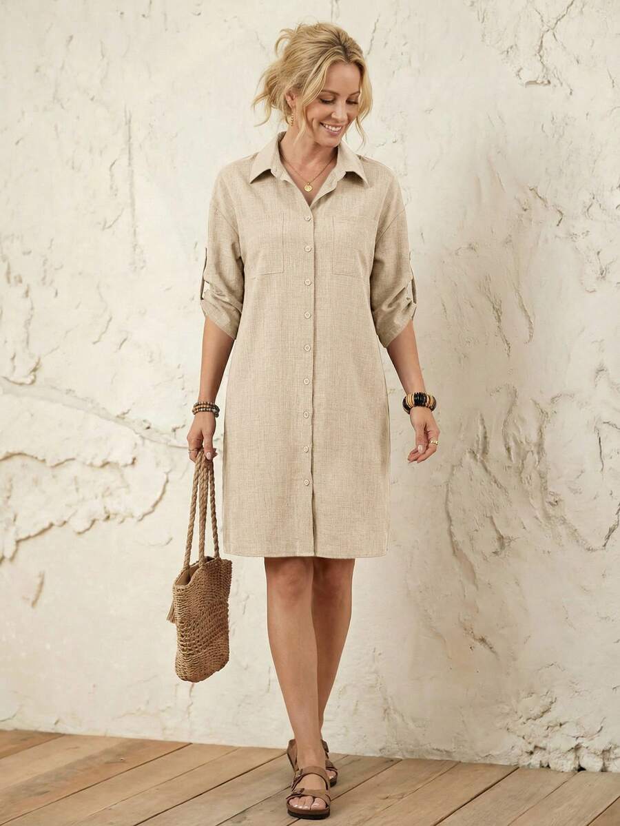 Amelia™ | Effortless Everyday Shirt Dress