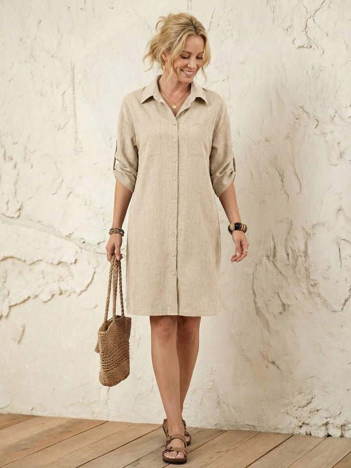 Amelia™ | Effortless Everyday Shirt Dress