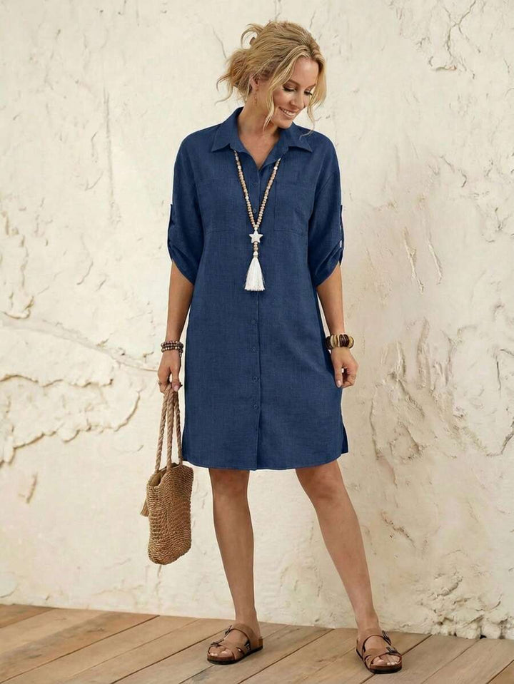 Amelia™ | Effortless Everyday Shirt Dress
