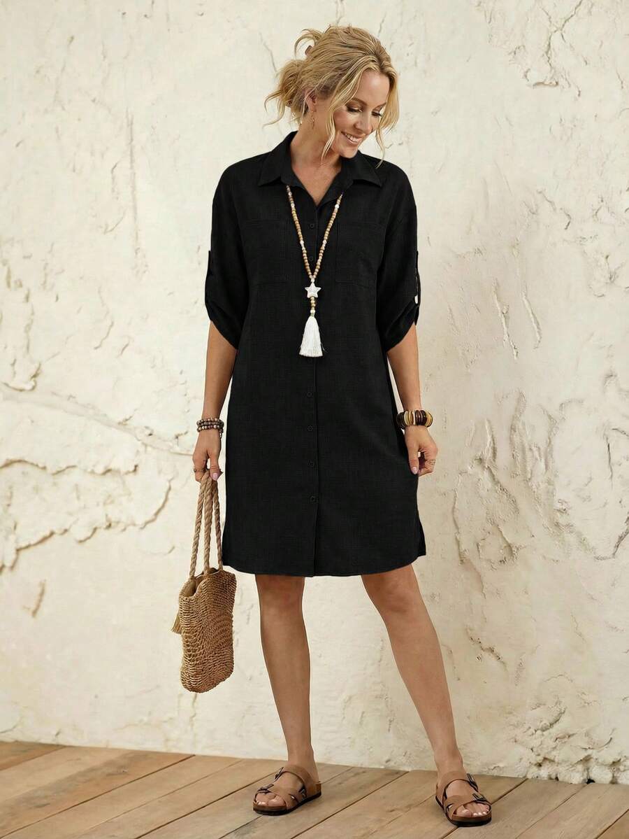 Amelia™ | Effortless Everyday Shirt Dress