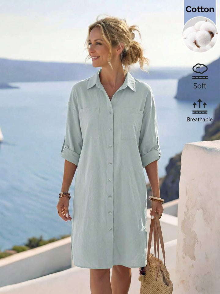 Amelia™ | Effortless Everyday Shirt Dress