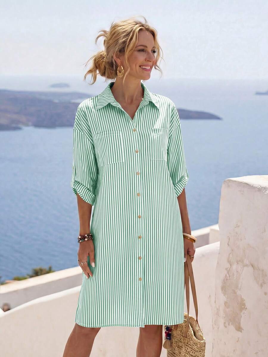 Amelia™ | Effortless Everyday Shirt Dress