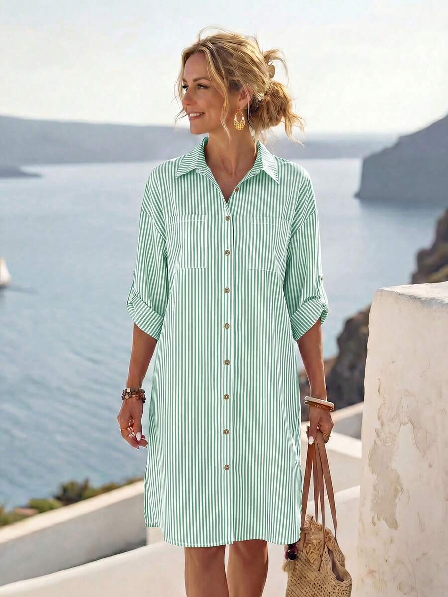 Amelia™ | Effortless Everyday Shirt Dress