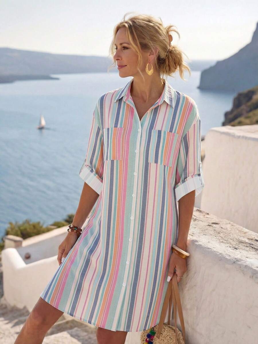 Amelia™ | Effortless Everyday Shirt Dress