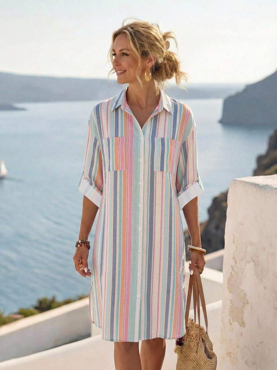 Amelia™ | Effortless Everyday Shirt Dress