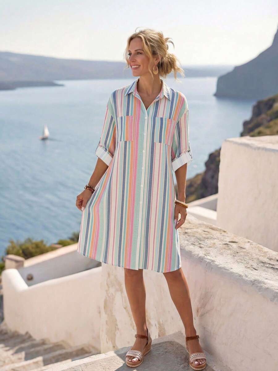 Amelia™ | Effortless Everyday Shirt Dress