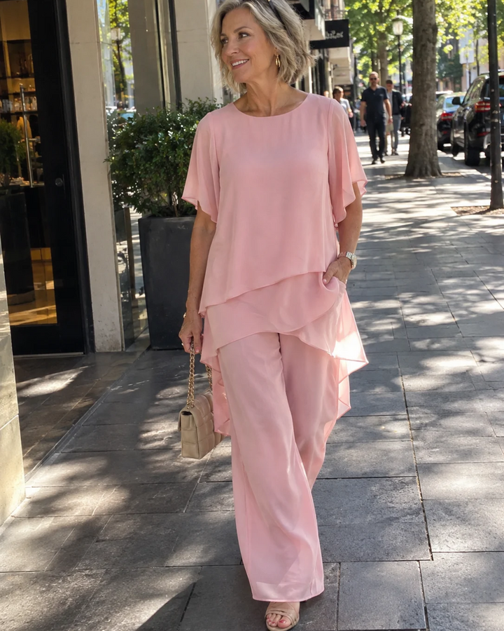 Sharyn™ | Tiered Tunic & Trouser Set