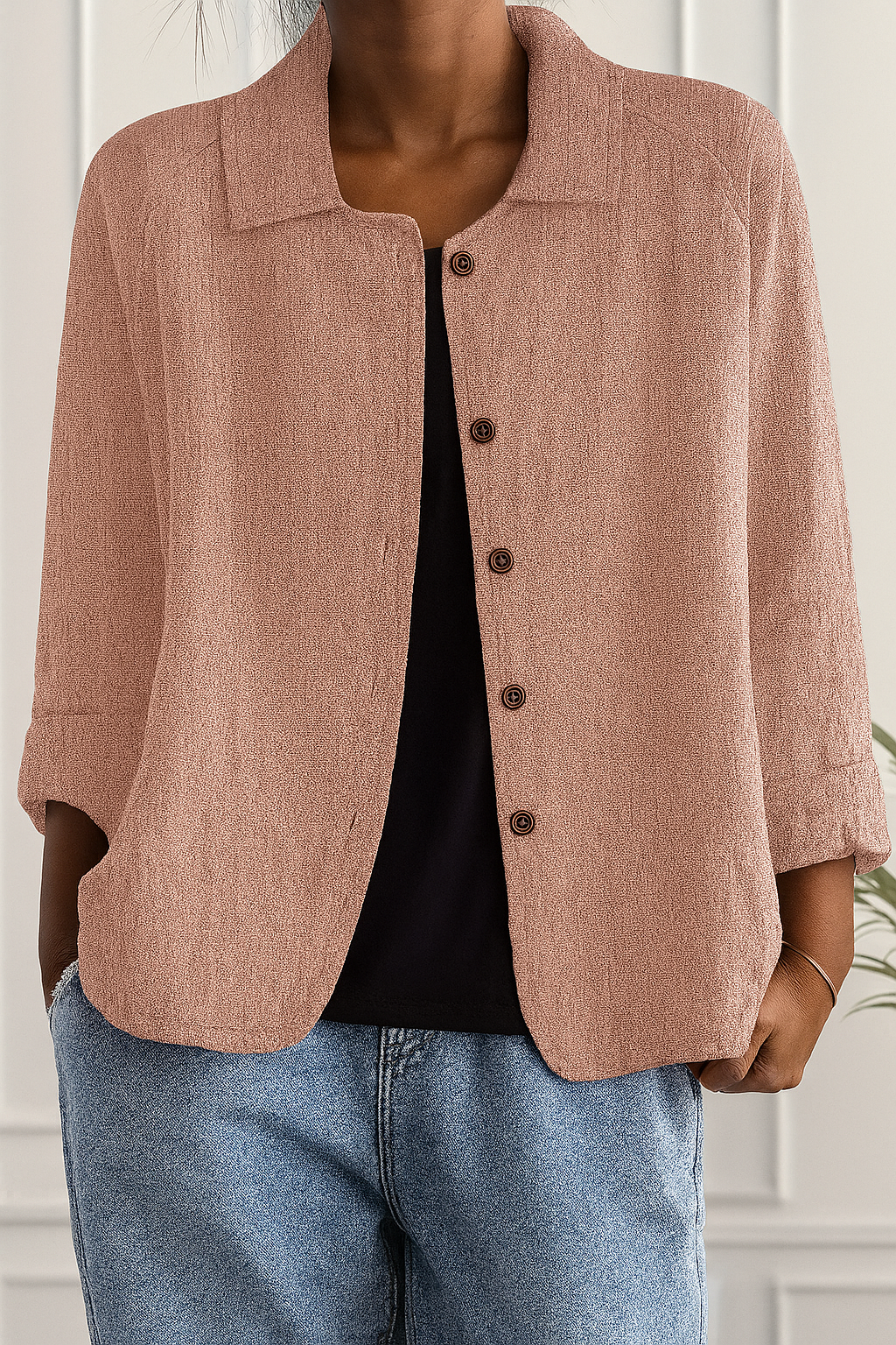 Deirdre™ | Casual Button-Up Lightweight Jacket