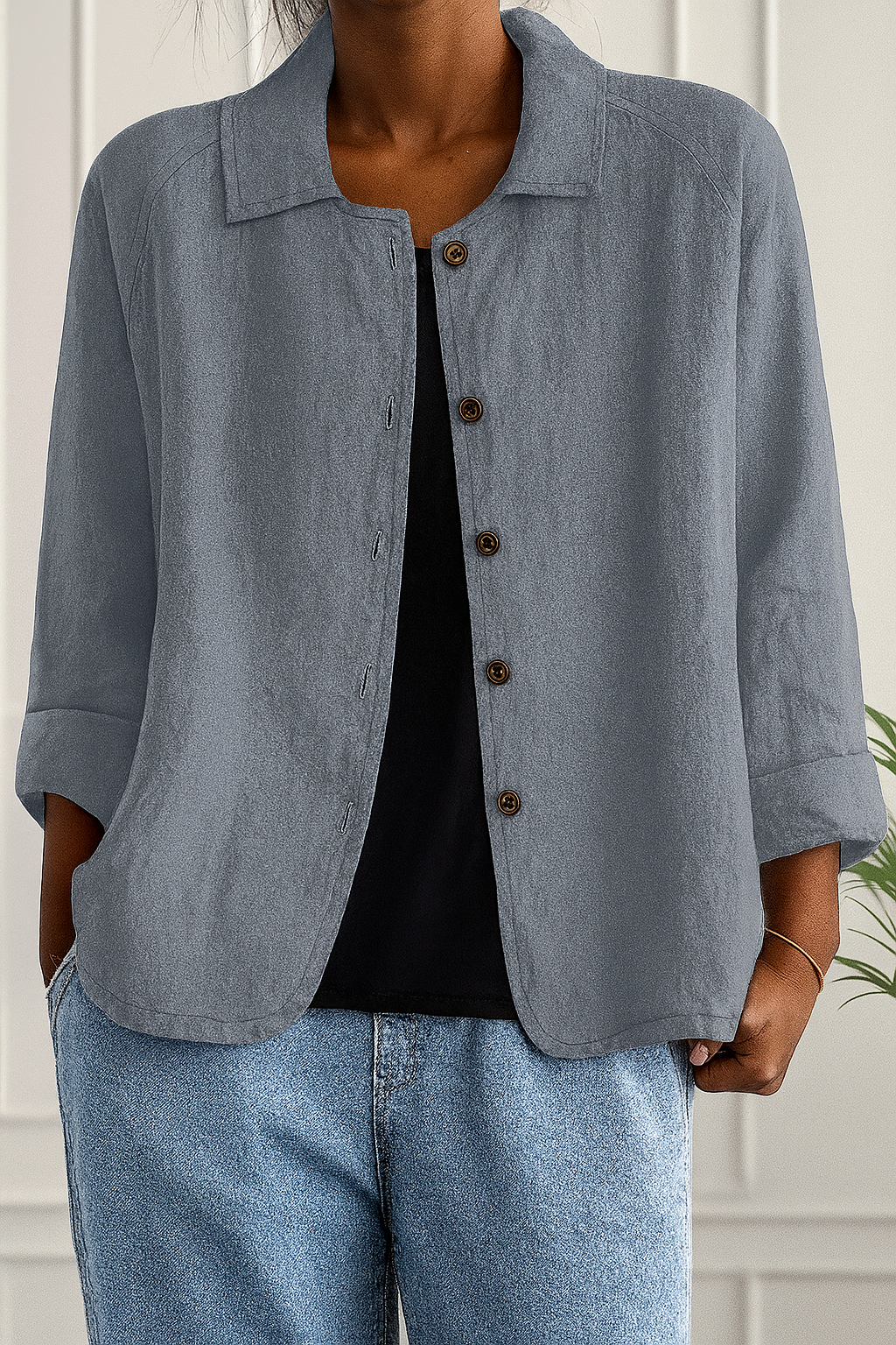 Deirdre™ | Casual Button-Up Lightweight Jacket