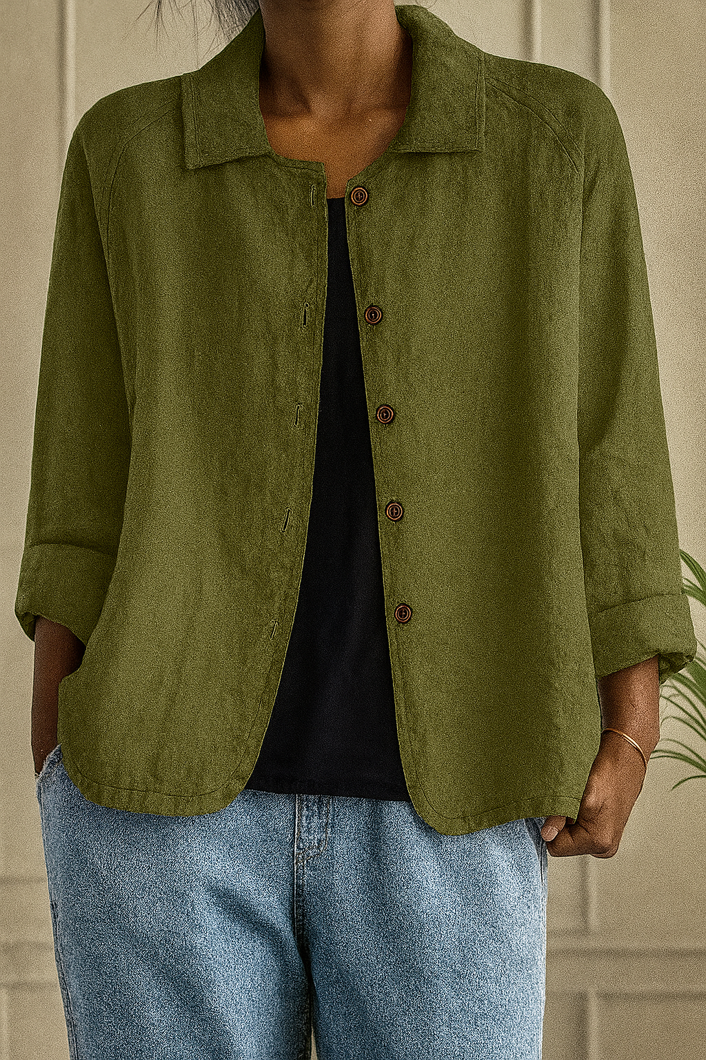 Deirdre™ | Casual Button-Up Lightweight Jacket
