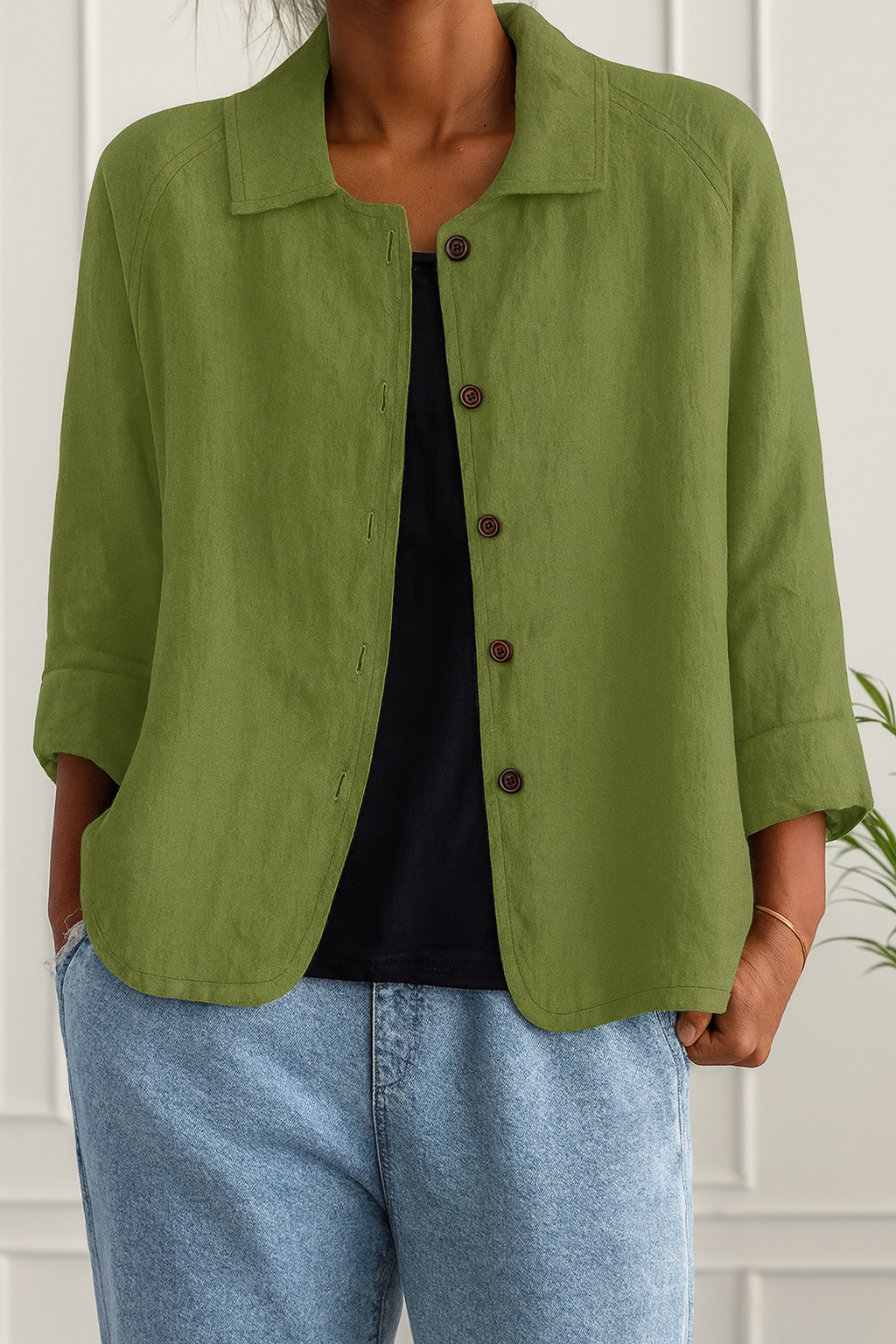 Deirdre™ | Casual Button-Up Lightweight Jacket
