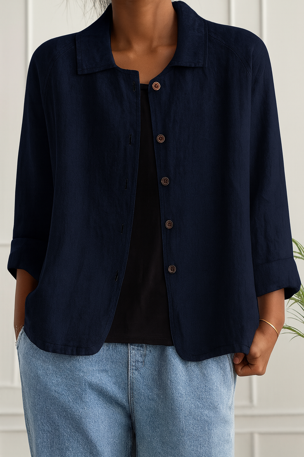 Deirdre™ | Casual Button-Up Lightweight Jacket